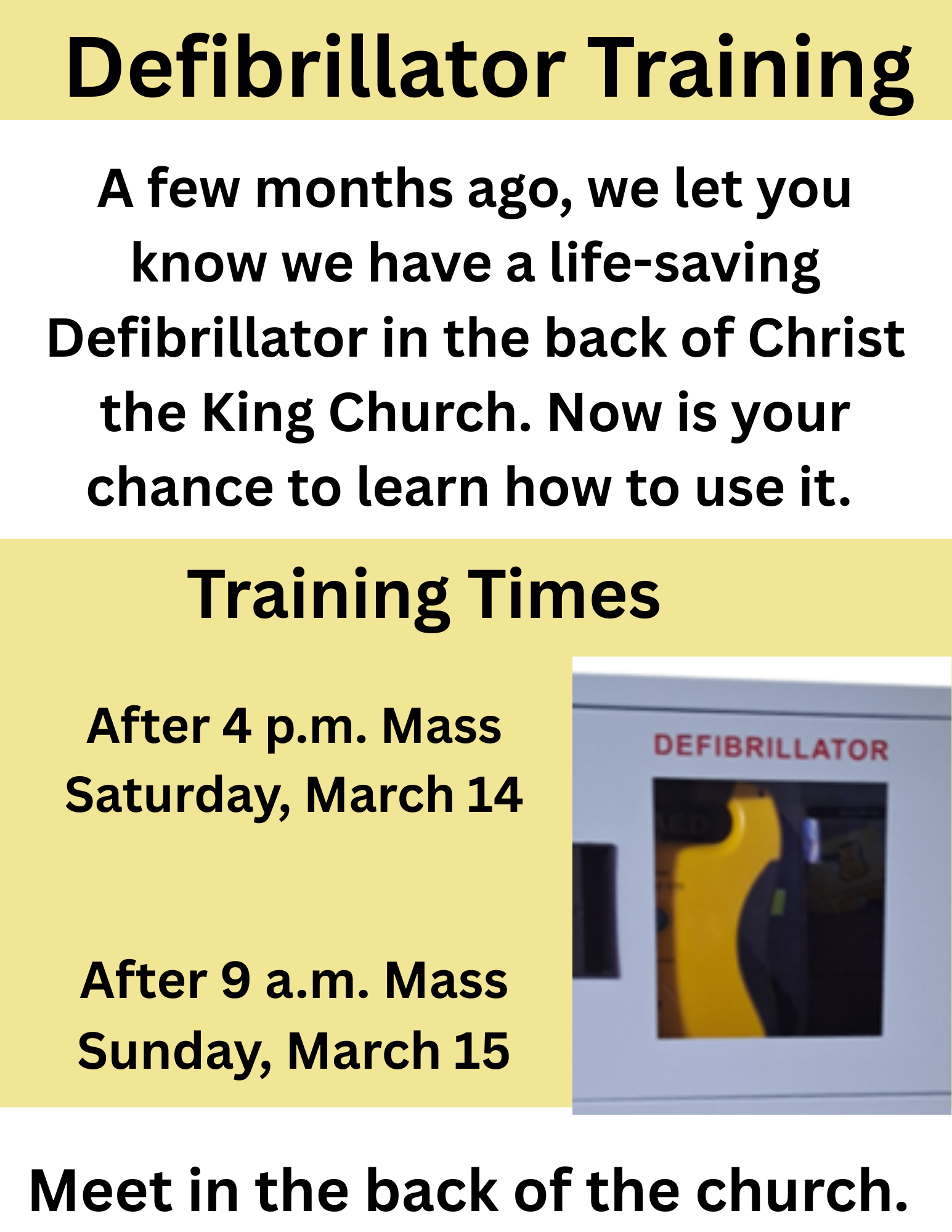 Defibrillator Training